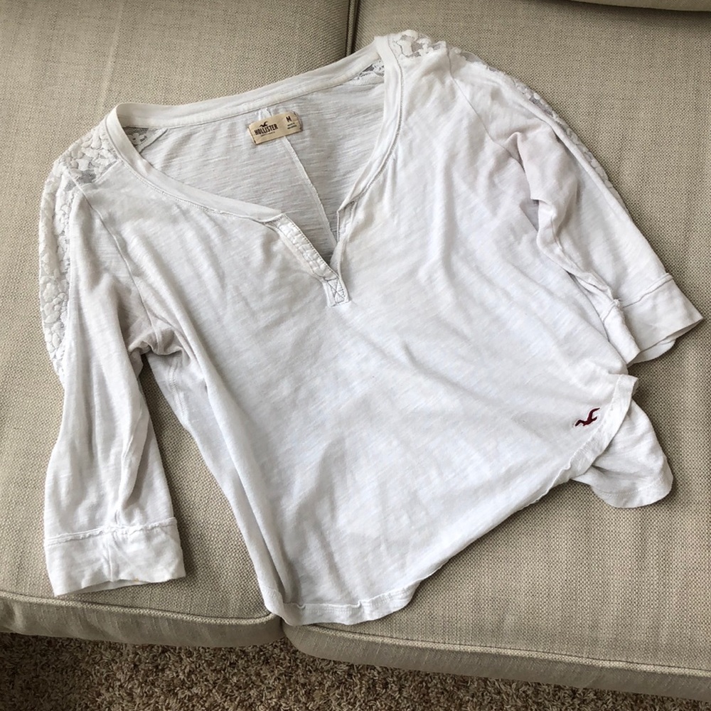 White 3/4 Sleeve Blouse